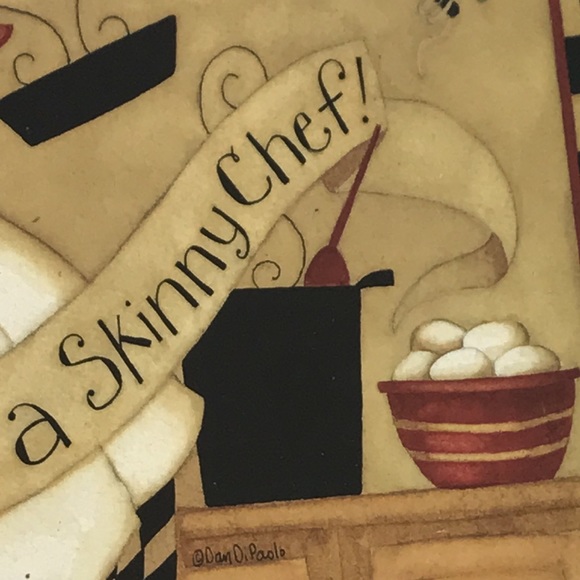 Never trust a skinny chef!” Kitchen Art Deco - Picture 4 of 9